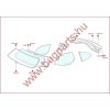   Seal between body and window rubber molding, for KG Typ14 and Typ34, 08/59-07/71 (pair)