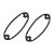 License plate light cover rubber, pair, KG