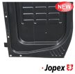 Floor panel, left, Karmann Ghia 08/55-07/63, Factory quality