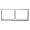 Side window repair panel short, left 2 windows, Silver panel