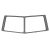  Complete windshield frame repair plate, T2 -67 up