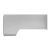 Mudguard part, left, rear, short, Pick-up T2 -07/62, single cab