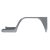 Front fender, complete, left, T2 08/71-07/72, premium quality
