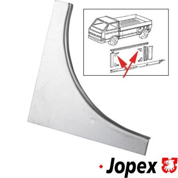   Oldalsó szerszámosláda keret merevítö sarok elem, felsö bal/jobb, db., T25/T3 Doka 05/79-07/92