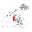  Throttle cable retaining clip, T25/T3 81-92, Golf 76-91, Jetta 78-91, Scirocco 76-81, T4 90-03