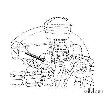 Gázbowdenhez átvezetö a turbinaházban, 12/13/15-1600cc