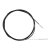 Heater cable right for T25/T3 Vanagon, CU, CV engine, 4245mm, left-hand drive