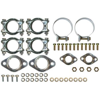    Exhaust clamp set, complete, Beetle 12/62-12/85, KG 12/62-07/74