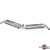 Exhaust muffler, double, stainless steel, silent, EMPI