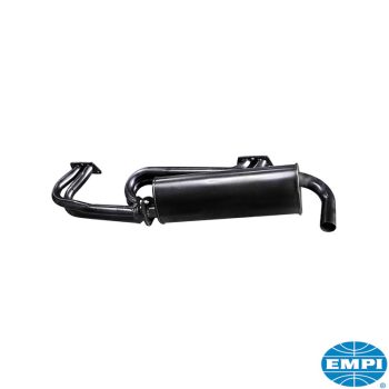 Exhaust, 1700-2000cc, T2 72-79, T25 79-84, black, EMPI