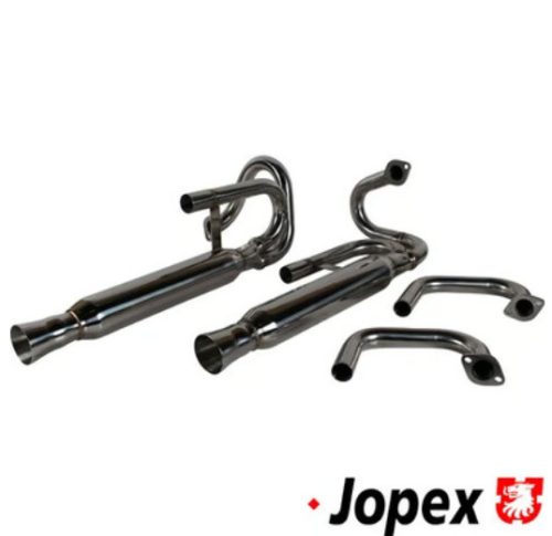 2-pipe "Dune Buggy" exhaust muffler sport, stainless steel