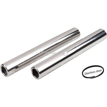    Original exhaust pipe, 265mm, stainless steel, polished, in pair