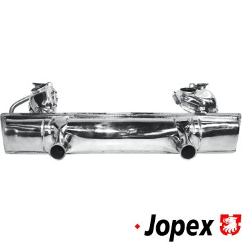 Exhaust muffler, 1200cc, stainless steel