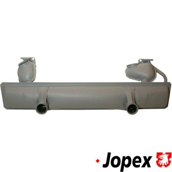   Exhaust muffler, Beetle 13-15- 1600ccm with EGR valve, 08/71-07/74
