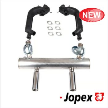 Complete exhaust set, Beetle/KG 13/1600cc