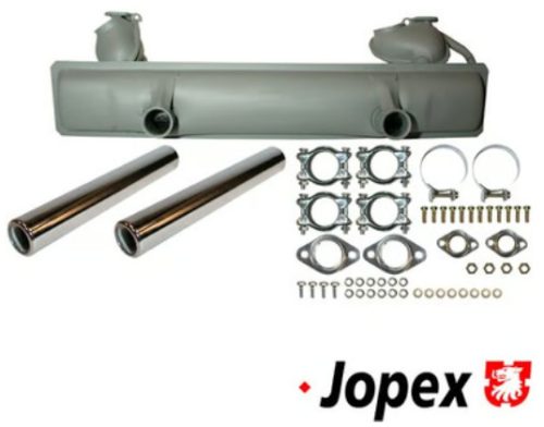 Kipufogódob, teljes felszerelö készlettel, 13-15-1600cc, eredeti stílus, standard