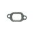 Exhaust muffler gasket, 2.0, for Type 4 engine, for cylinders 2 and 3, 1978-