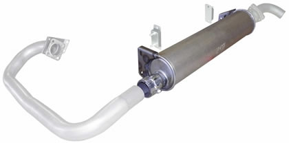 Exhaust muffler T25 JX 08/84-07/89 (1600TD)