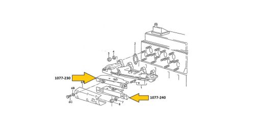 Höterelö lemez felsö, gyüjtöcsö/turbófeltöltö-nél, T25/T3 1.6TD (JX) 08/84-07/92 