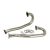J-pipe, flanged, 38mm, Beetle/T2 (pair) stainless steel - Vintage Speed
