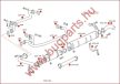 Gasket (triangle) exhaust 55mm, T25, T1 Mex. 1.6 Cat. (holes center 69mm, holes inside 55mm)