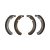 Brake shoe set, rear, 230x40mm T2 03/55-07/63, Typ181