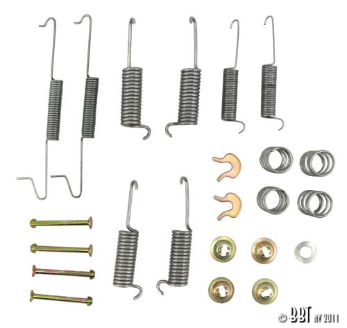 Rear brake shoe mounting kit, T25 05/79-07/92