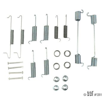   Rear brake shoe mounting kit, ATE, T25 05/85-08/92, Syncro, 16"
