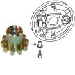  Brake base plate adjusting nut Beetle, Karmann, Bus 50-79, Type 181, Type3,