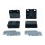Fékbetét, 56 x 53 x 15mm, Bogár 08/65-, Karmann Ghia 08/65-, Typ3 -07/71, BBT/TRW