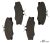 Brake pad, T25 07/85-07/92, FEBI