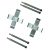 Brake pad retaining kit, T2 08/72-07/79, T25 05/79-07/86