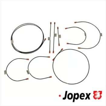 Metal brake pipe set, 9 pieces, T2 09/63-08/66,