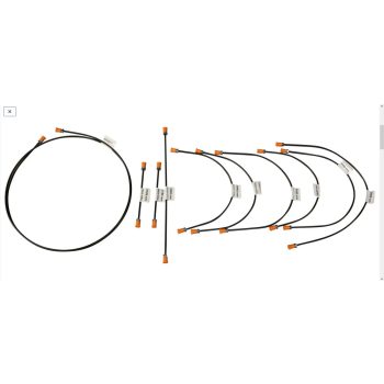   Metal brake hose set, T2 08/70-07/79, for servo, Classic Line