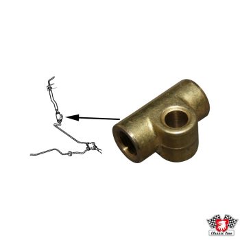   Brake pipe connector, extension for dry half-axle Beetles (1302-03, automatic) and T1, T2 Bus, Karmann, Typ3,