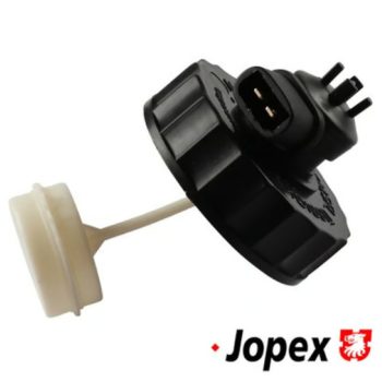   Brake fluid reservoir cap with sensor, black, T25 05/79-07/92
