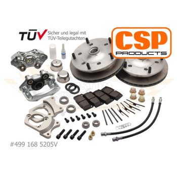   Tárcsafék szettek elöl 5x205 léghütéses, Prémium CSP Gyártmány, TÜV engedéllyel!!!! Bogár 1965-67, Karmann Ghia 1965-67