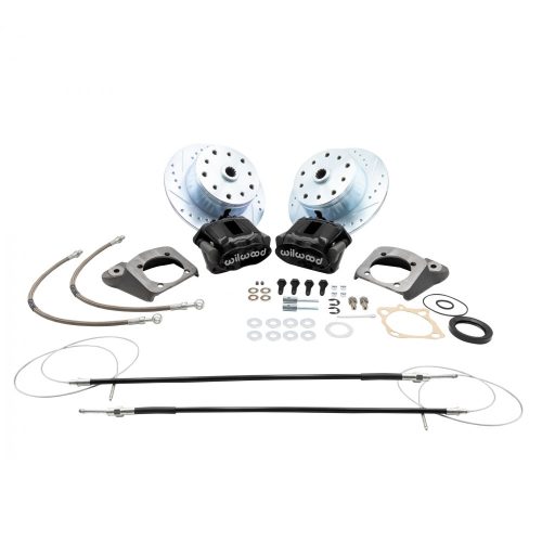 Hátsó tárcsafék szett, fekete féknyereggel, olajos féltengelyhez, Bogár/Karmann Ghia -07/67, EMPI, WILWOOD