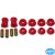 Bushing kit for control arm, Urethane, Beetle 1302/03 1.2-1.6 08/73-12/79