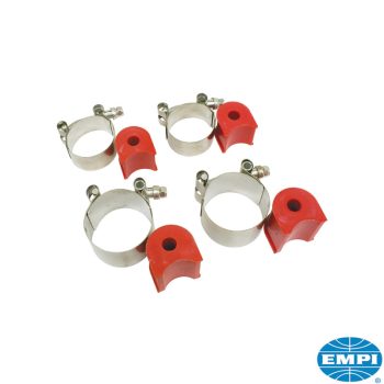   Stabilizer bar mounting kit, deluxe, stainless steel clamp, urethane bushings, Beetle, Ghia 1.2-1.6 12/47-12/85