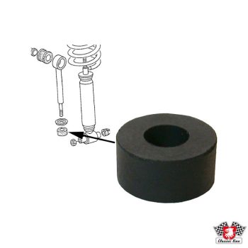 Dogbone lower rubber patty, T25 05/79-07/84