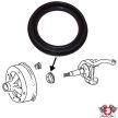 Front hub seal, for drum brakes, Beetle/KG from 08/67, Type3 05/68-07/73, Typ181 11/72-02/79