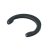Steering column top mounting clip