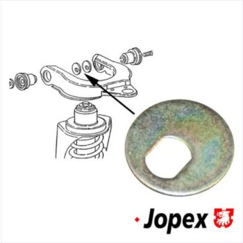   Eccentric washer for upper control arm, T25 05/79-08/92 (4mm) Classic Line quality.