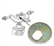 Eccentric washer for upper control arm, T25 05/79-08/92 (4mm)