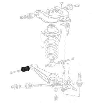 Control arm bush, lower, T25 05/79-08/92 (pcs)