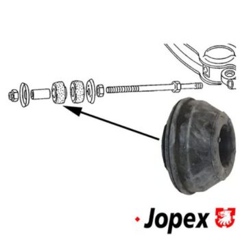   Rubber bush for radius link (trailing arm) rear, T25 05/79-08/92 in Classic line quality