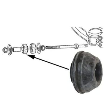   Rubber bush for radius link (trailing arm) rear, T25 05/79-08/92