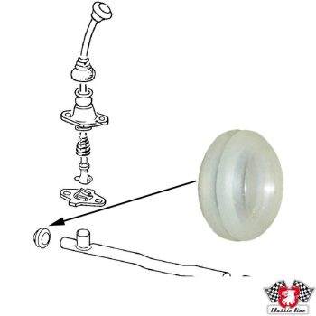 Shift rod lock bushing, front T2 1.6-2.0 08/73-07/79