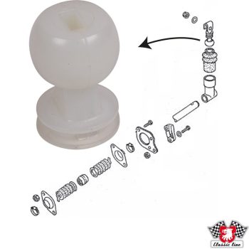 Shift lever ball, T25 1.6-2.1 (D is) 08/82-07/92